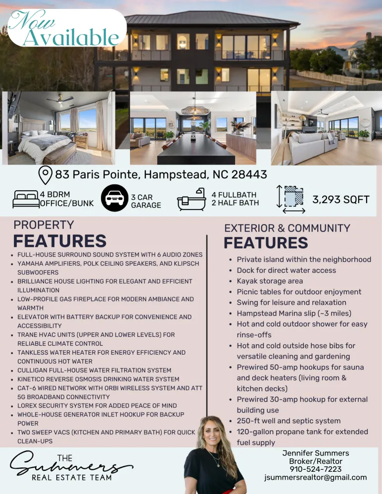 83 Paris Pointe Hampstead, NC 28443