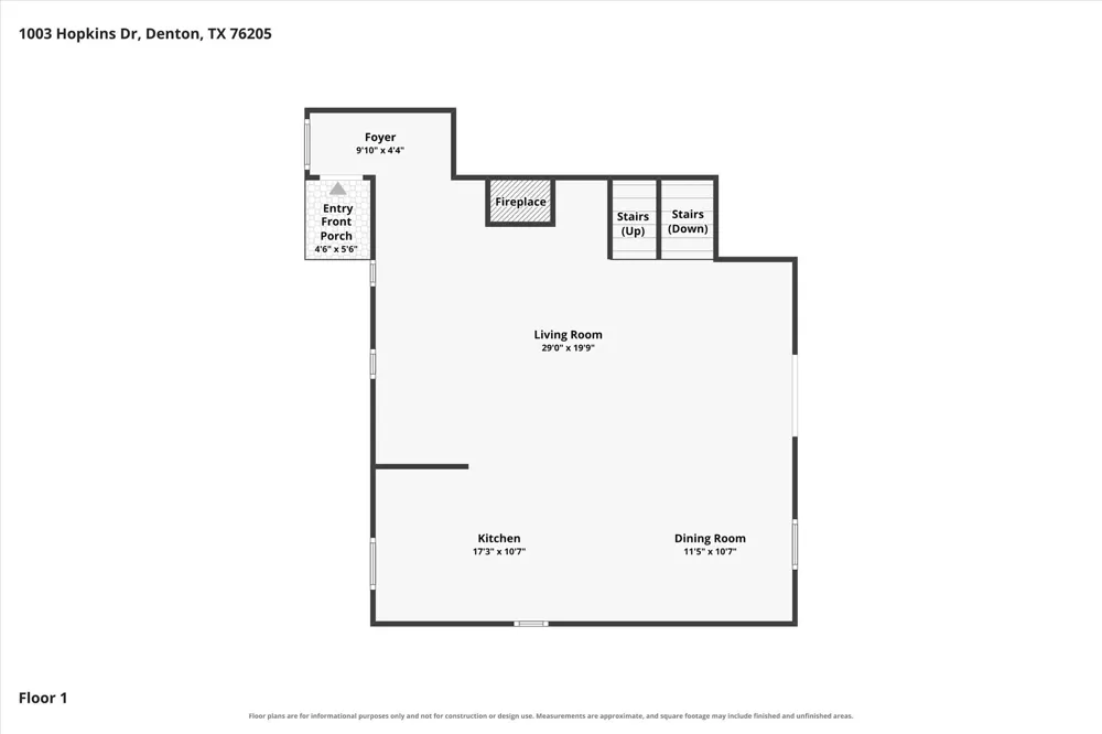 1003 Hopkins Drive Denton, TX 76205