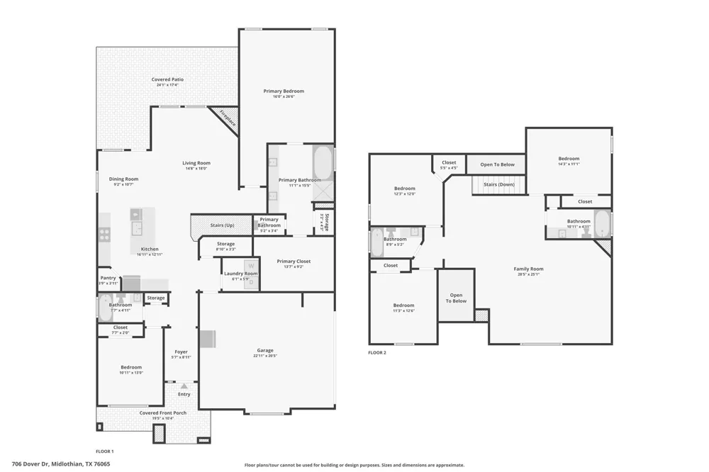 706 Dover Drive Midlothian, TX 76065