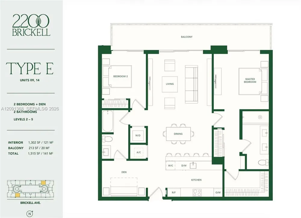 2200 Brickell Ave #209 Miami, FL 33129