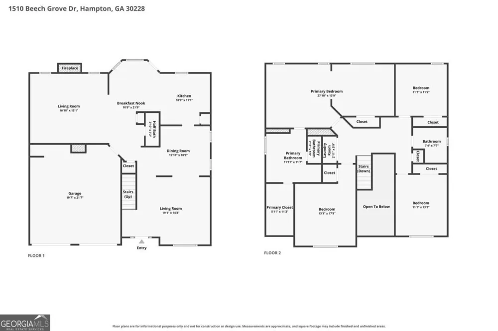 1510 Beech Grove DR Hampton, GA 30228