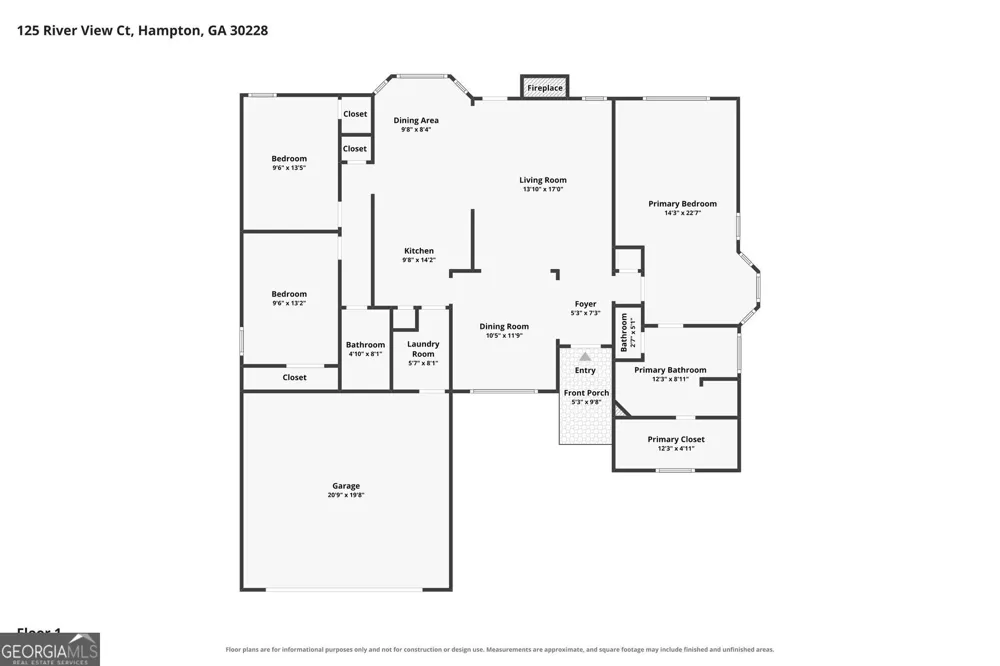 125 River View CT Hampton, GA 30228
