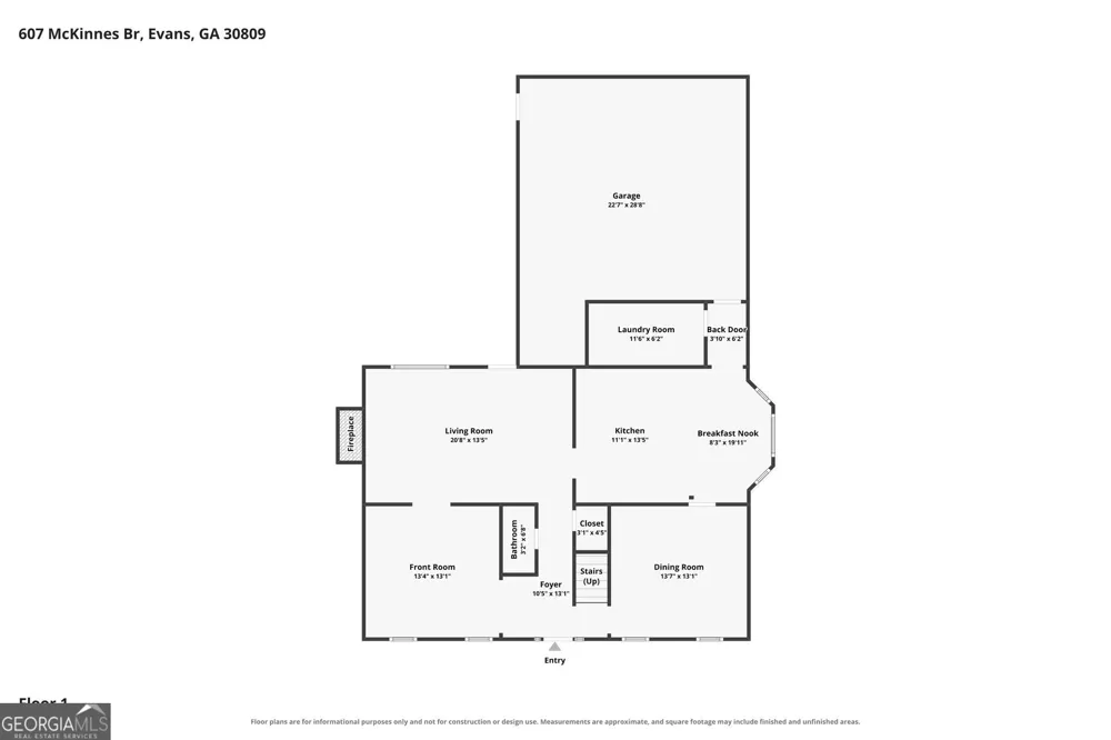 607 McKinnes BR Evans, GA 30809