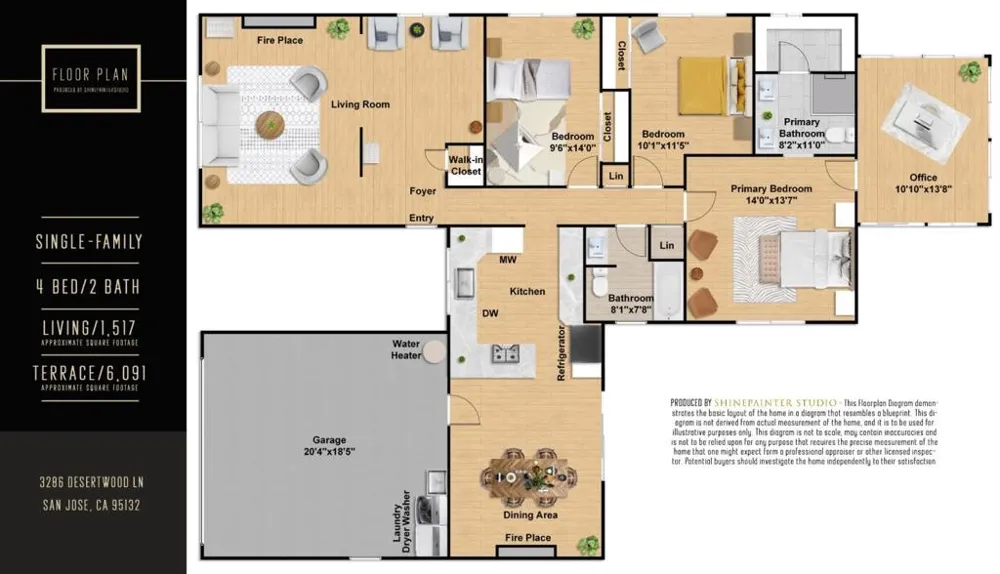 3286 Desertwood Lane San Jose, CA 95132