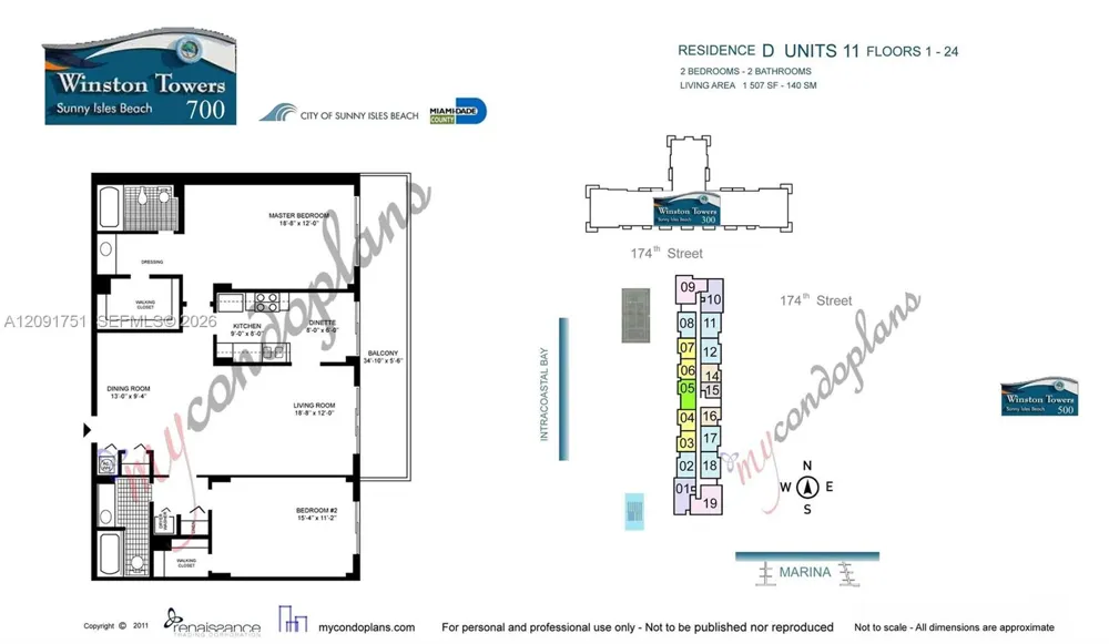 290 174th St #611 Sunny Isles Beach, FL 33160
