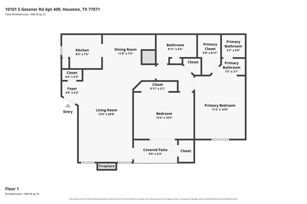 10101 S Gessner Road #409 Houston, TX 77071