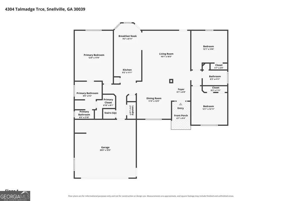 4304 Talmadge TRCE Snellville, GA 30039