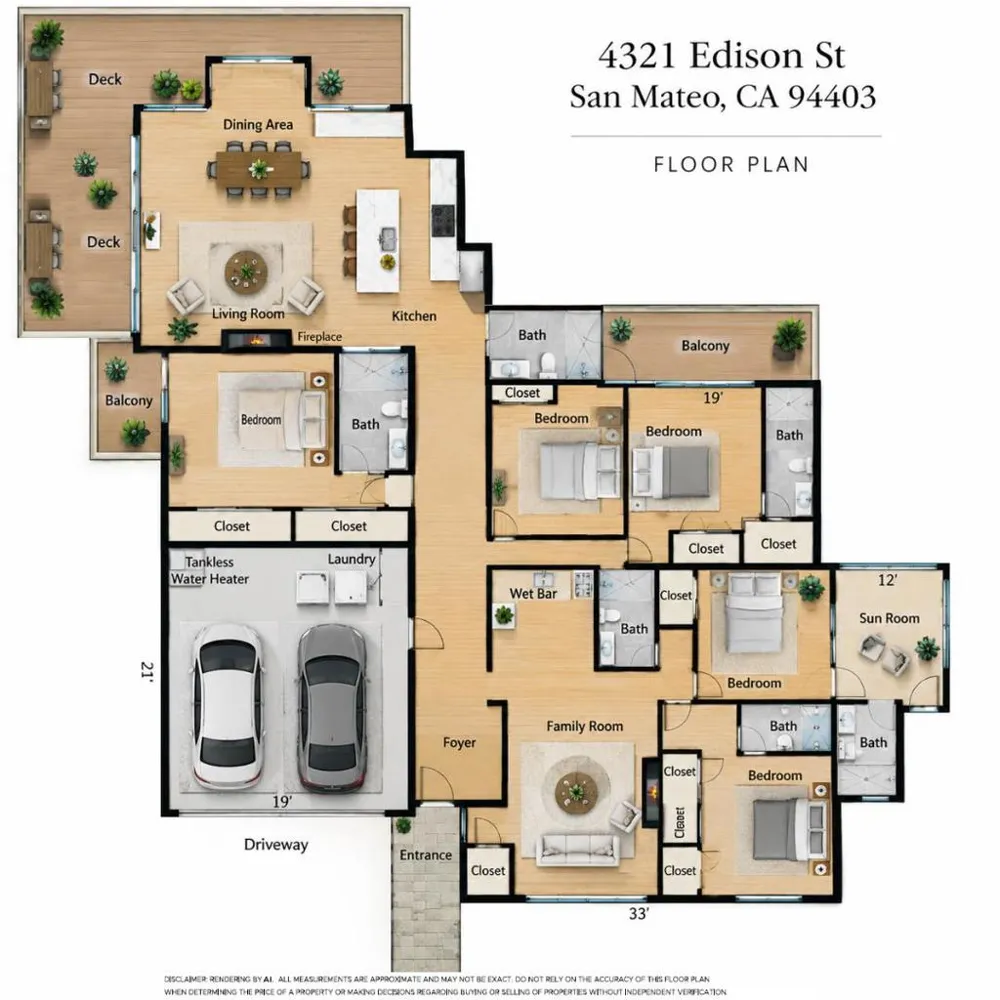 4321 Edison Street San Mateo, CA 94403