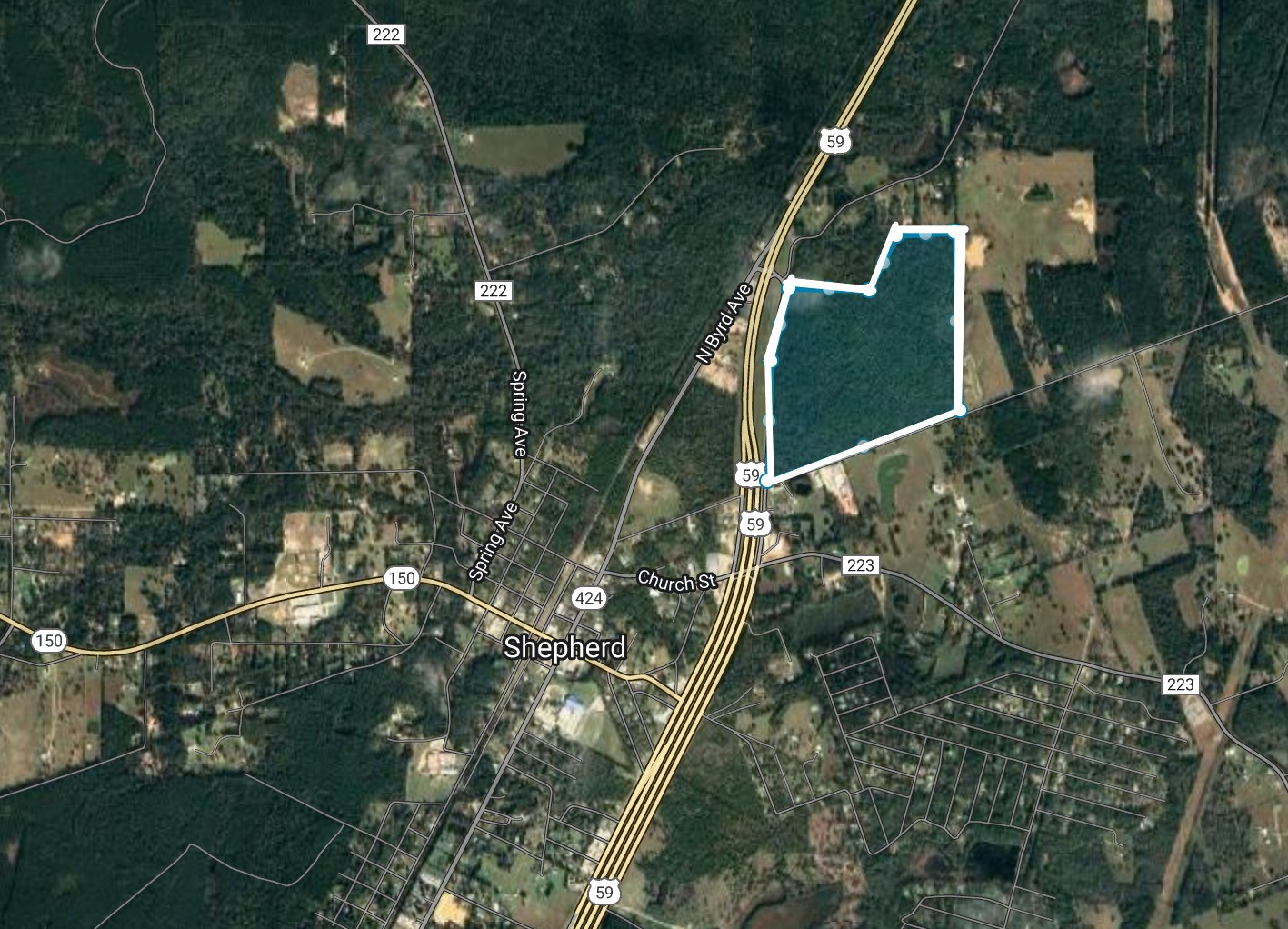 171.613 Acres US 59 & Shepherd Tram Road Shepherd, Texas 77371