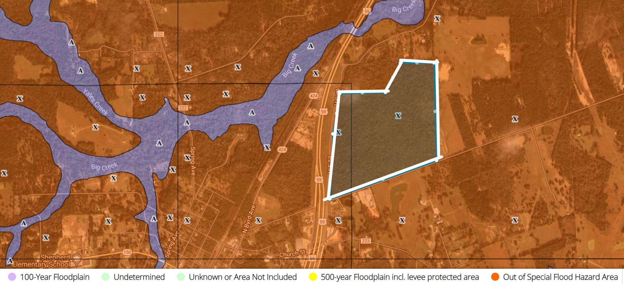171.613 Acres US 59 & Shepherd Tram Road Shepherd, Texas 77371
