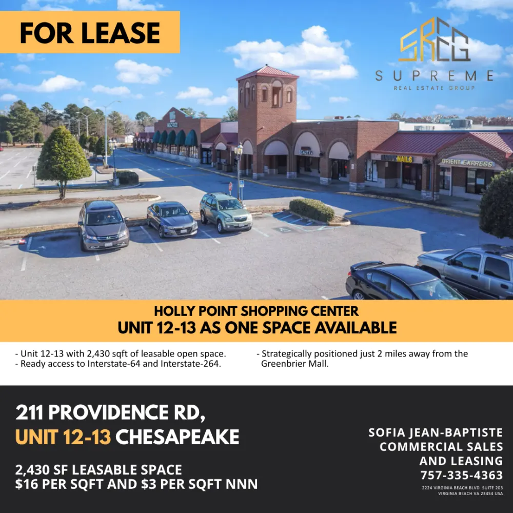 211 Providence Rd Ste 12-13 Chesapeake, VA 23325